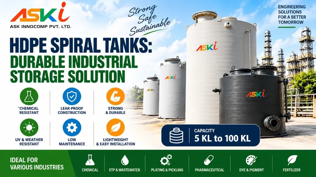 HDPE Spiral Tanks: Durable Industrial Storage Solution