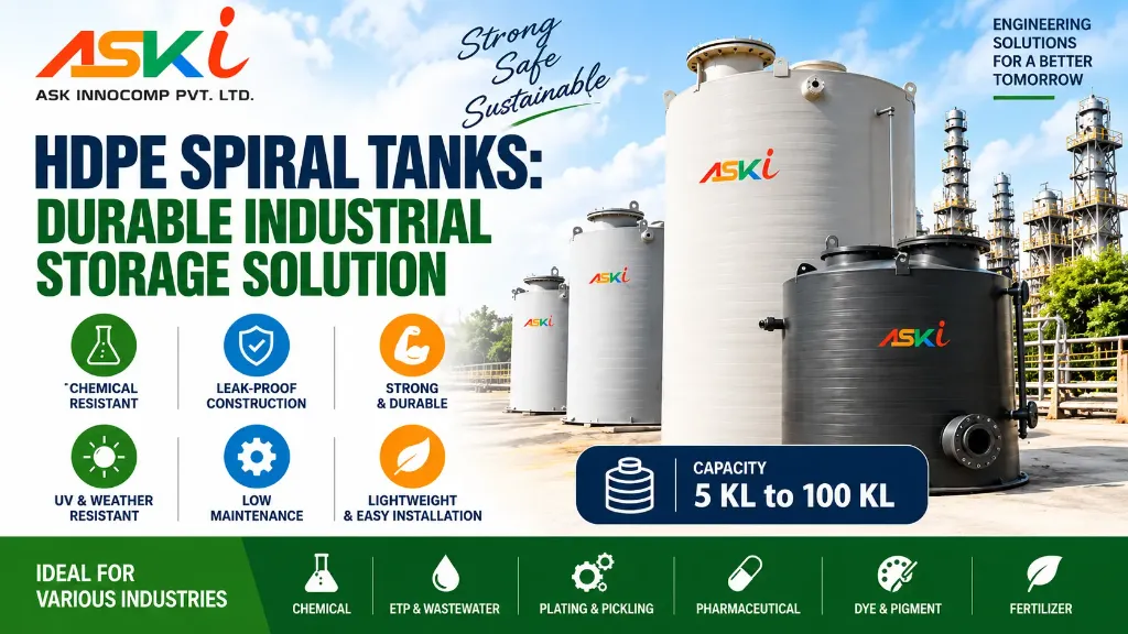 HDPE Spiral Tanks: Durable Industrial Storage Solution