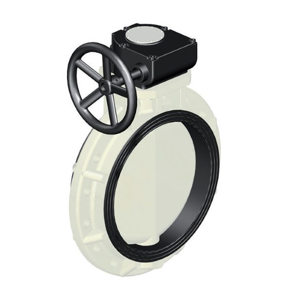 PVDF Butterfly Valve (Gear)