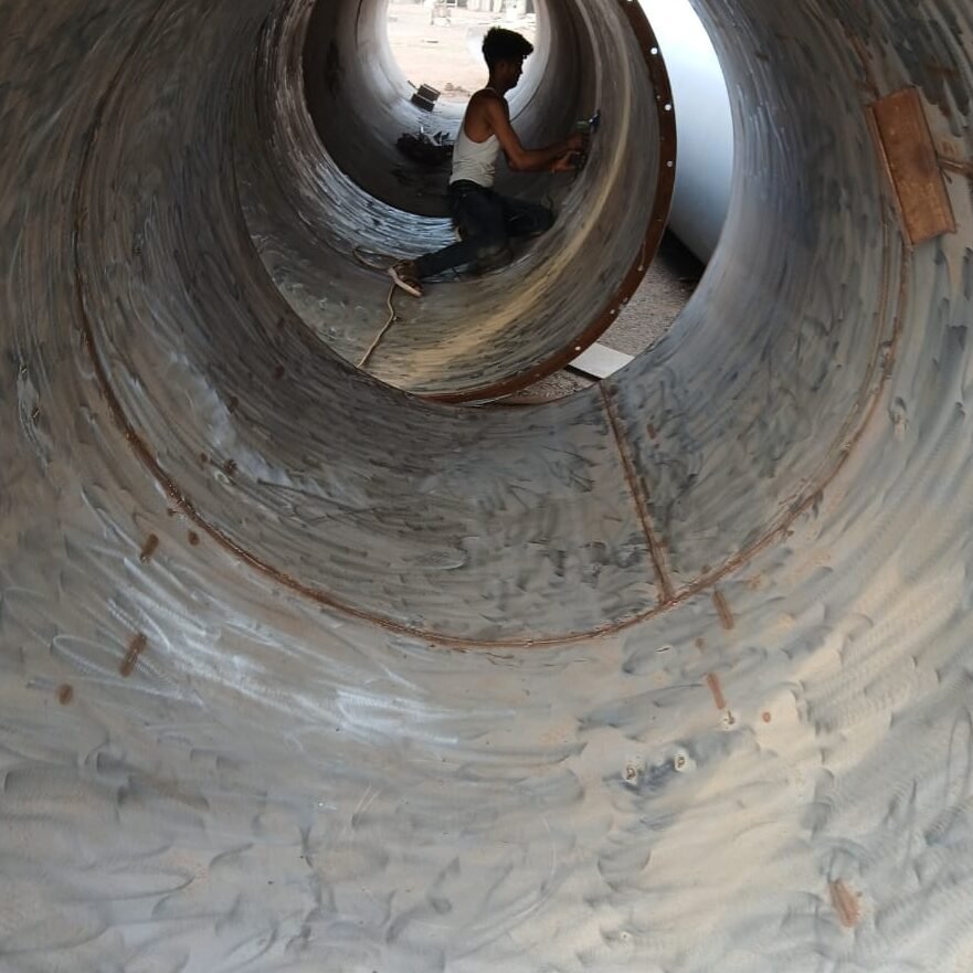 FRP Lining on MS FRP Lining on MS