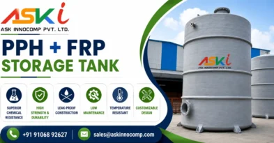 PPH + FRP Storage Tank Manufacturer in India